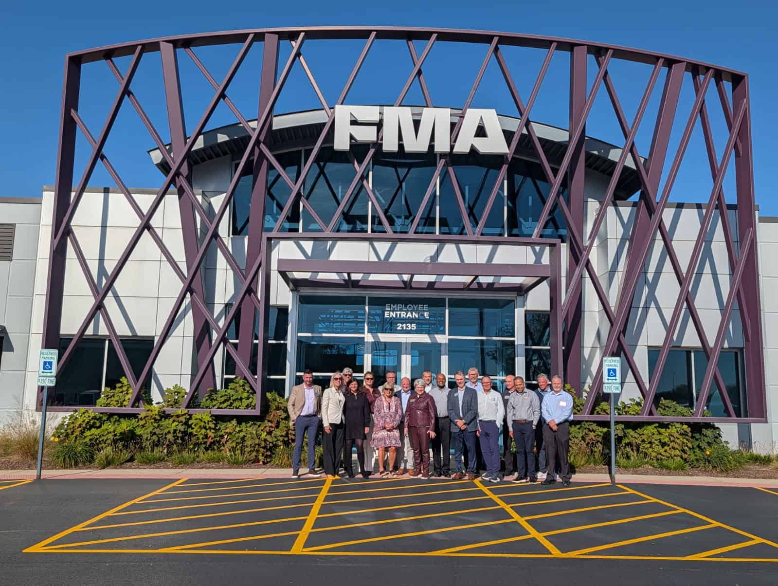 FMA board members outside the association headquarters following Matt Garbarino's appointment to the Board of Directors